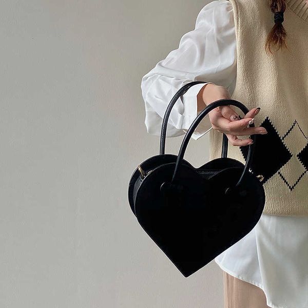 

evening bags fashion design women's shoulder bag vintage cool girls love heart handbags retro female black small tote purse messenger b