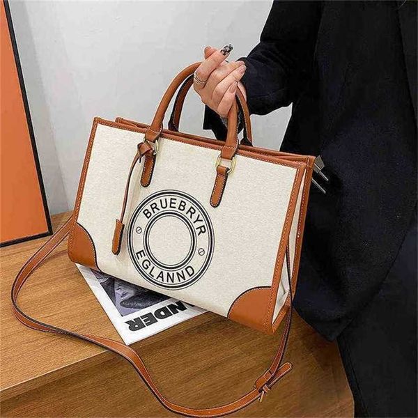 

28% off handbag 2023 new bag large capacity tote women's style shoulder printed canvas portable messenger