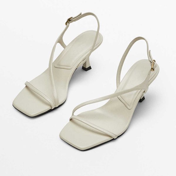 

sandals jenny dave shoes women england style office lady fashion simple genuine leather bandage heel sandals women casual sandals t230208, Black