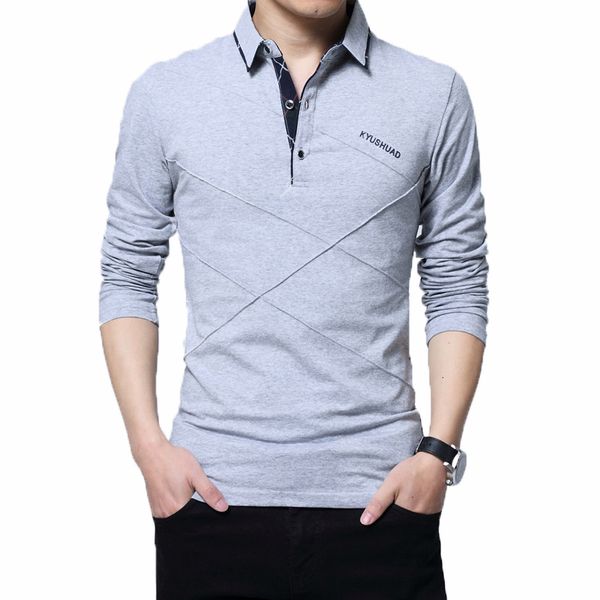 

men's polos 5xl polo shirt collar men plus size 3xl 4xl autumn button brand men polo shirt long sleeve casual male shirt dress polo shi, White;black