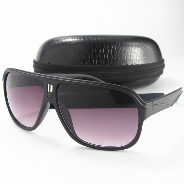 

new fashion sunglasses for men women matte black frame 62mm lens driving sun glasses outdoor sports eyewear with pu box, White;black