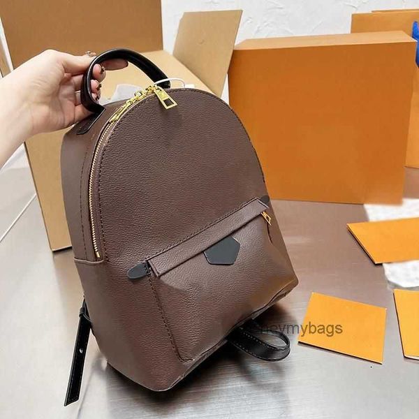 

luxury designer school bag palm mini spring backpack women leather shoulder messenger shopping bags purses satchel tote m44873