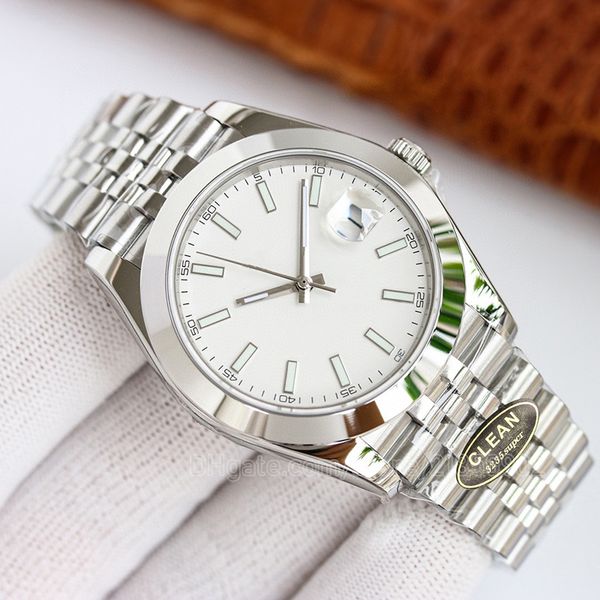 

mens designer watches lady wristwatch 41mm datejust 36mm 3135 date just jubilee oyster perpetual bracelet 3235 movement gray silver dial sta, Slivery;brown