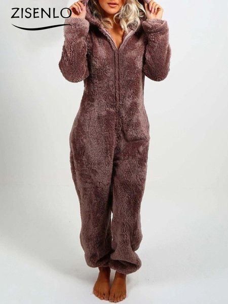 

women's jumpsuits rompers jumpsuit women autumn and winter warm solid color casual hooded jumpsuit one-pieces club outfits for women fe, Black;white