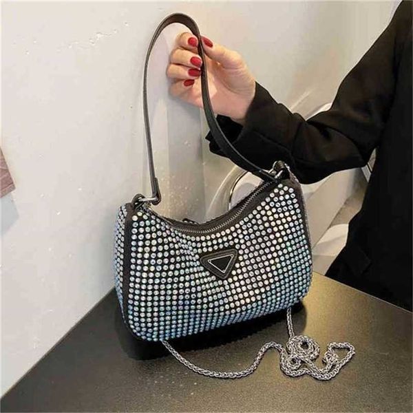 

12% off handbag 2023 new bag luxury hand chain female drill red messenger