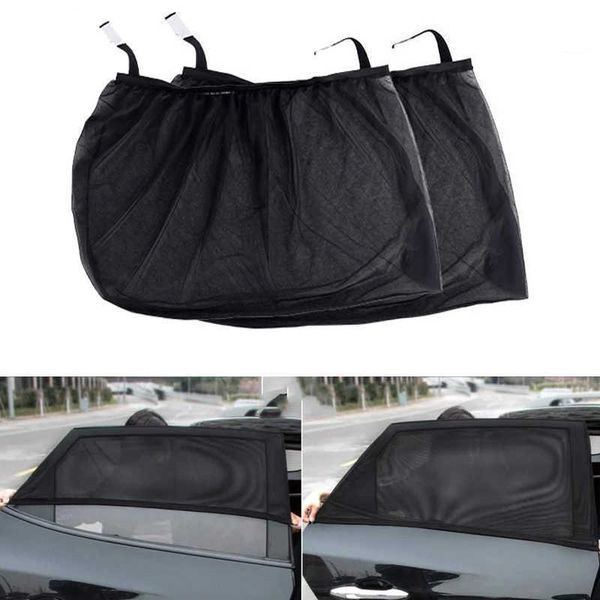 

2pcs car styling accessories sun shade auto uv protect curtain side window sunshade mesh sun visor protection window films 2022
