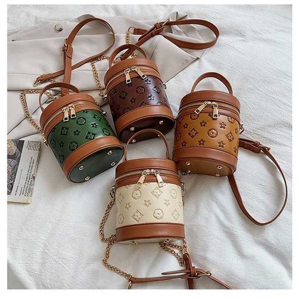 

24% off handbag 2023 new bag cylinder korean cross red mini hand embossed women's