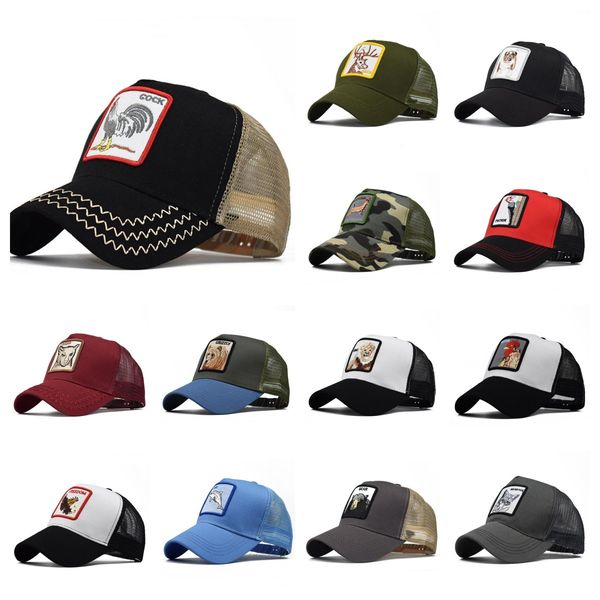 

2023 designer hats animal farm snap snapbacks back trucker hat wolf mesh snapback caps animals embroidery cock baseball mesh caps snapback f, Black;white