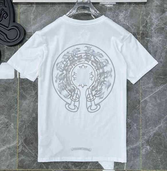 

fashion mens classic t shirts brand t-shirts ch white short sweater casual embossed letter horseshoe sanskrit cross pattern designers 2 cs7o, White;black