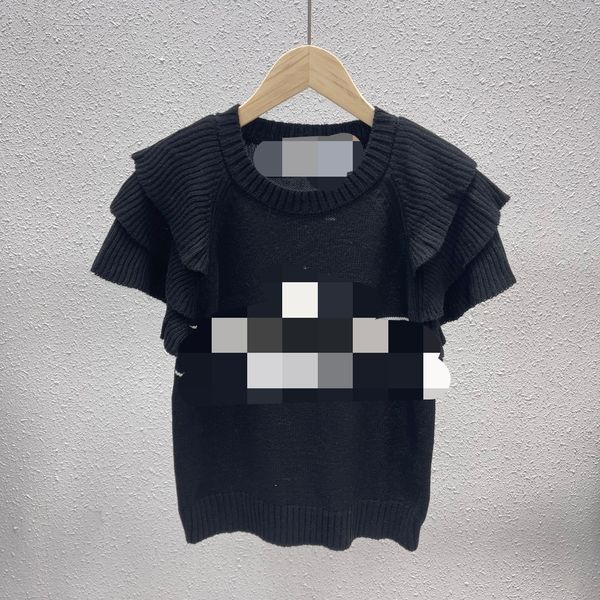

202 2022 runway spring summer black white brand same style sweater long sleeve crew neck fashion clothes qian888, White;black