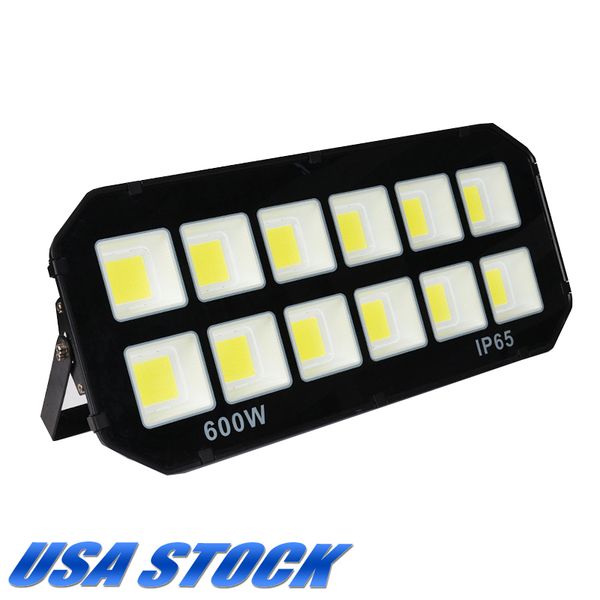 

600w led floodlight outdoor super bright security lights 6500k ip65 waterproof work light cob stadium with white for yard parking lot garden
