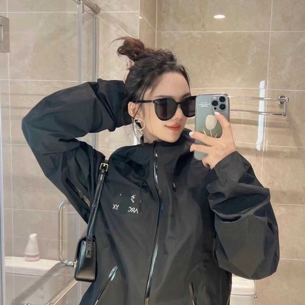 

jackets arcterys 2023 pure original hard shell jacket men's outdoor waterproof windproof three-in-one ski climbing suit, Black;brown