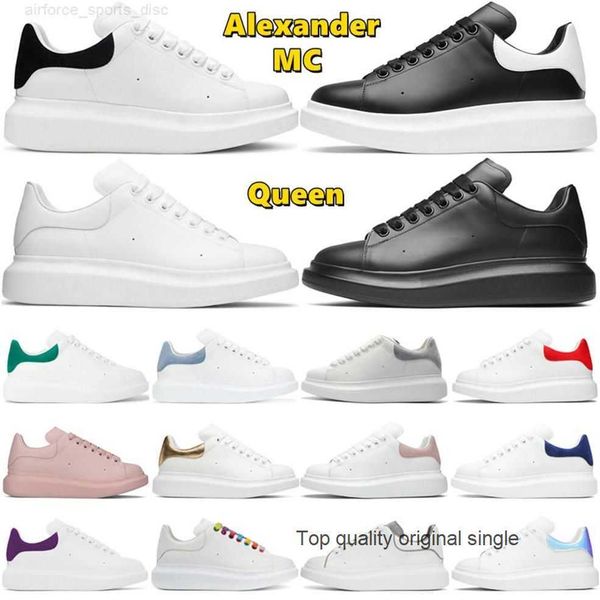 

ilikeshoes mc queens designer mc queens alexander casual shoes men women platform sneakers luxury suede leather mens tainers outdoor unisex, Black