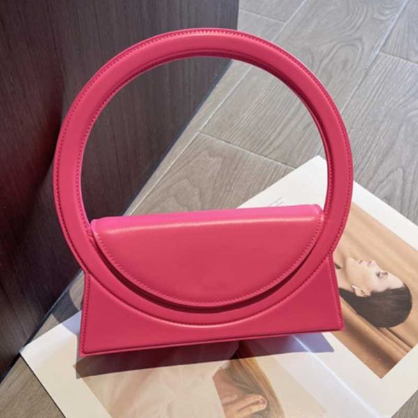 

luxury design women small tote shoulder bags soft leather circle handle handbag elegant phone purse crossbody bag