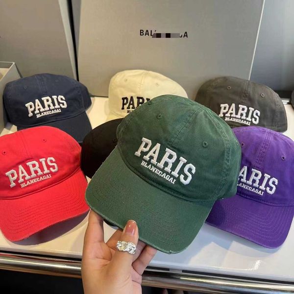 

ball caps paris fashion brand casual couple baseball cap cotton letter embroidery adjustable street hip-hop trend men women peaked cap l2302, Blue;gray