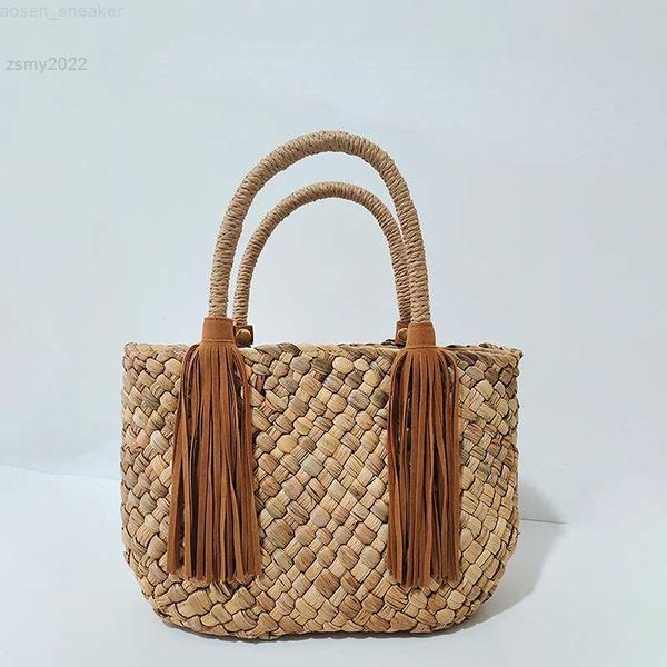 

2022 new trend collocation straw bag handbag hand-woven women's shoulder