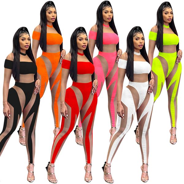 

2023 women fashion nightclub tight mesh perspective long sleeved trousers jumpsuit women's wear jumpsuits for amp rompers, Black;white