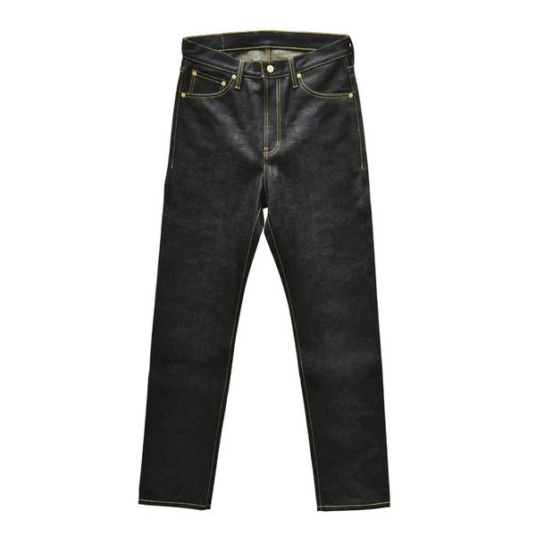 

men's jeans 311xxz1 rainbow denim for men selvedge mens 21 oz fly high rise straight legs slightly slim 230210, Blue