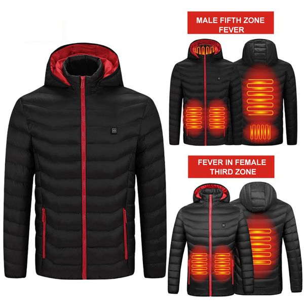 

women's down parkas self heating jacket 230210, Black