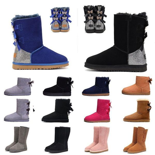 

boots womens snow boots designer boots black chestnut purple pink navy gey classic ankle short slipper boot for girls and ladies wqfqu ksmbs