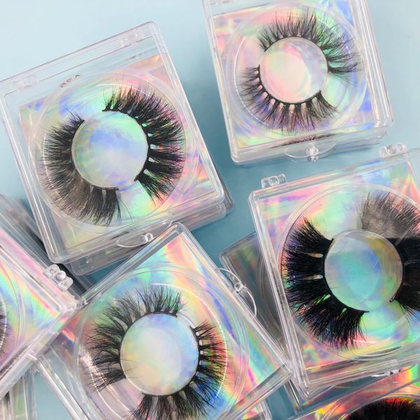 

1 pair 3d 5d 15-20mm natural fluffy mink lashes extension for daily life makeup soft false magnetic eyelashes boxes package wss