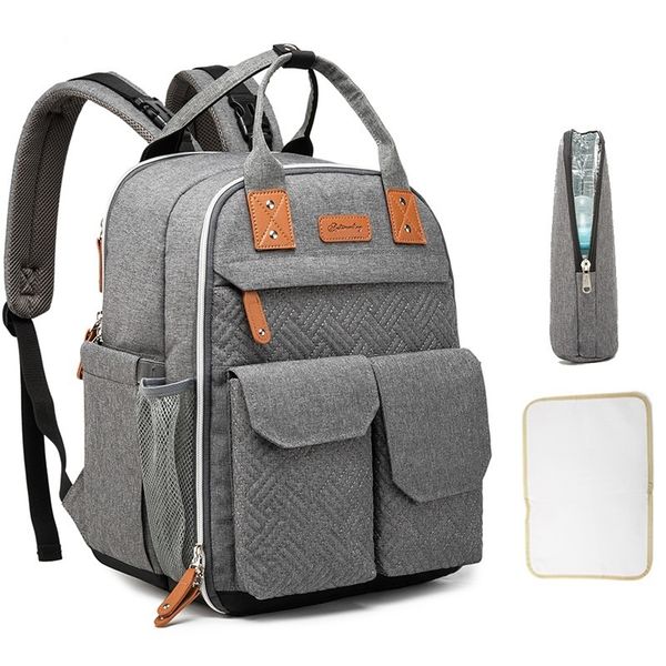 

school bags mommy large capacity multipocket backpack multifunctional waterproof shoulder diaper breathable mother and baby 230210