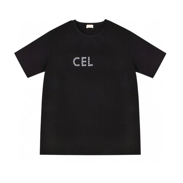 

2023 summer men's t-shirts designer luxury men's tees 6colors simplicity embroidery letter short sleeves cotton printed clothing, White;black