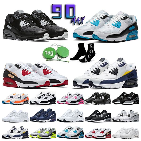 

90 futura running shoes triple black infrared leather mash white yellow grey volt obsidain moss green designers sports trainer sneakers