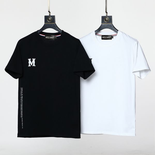 

marcelo berrett 2023ss new men's t-shirts mens designer brand t shirts women short sleeve italy fashion 3d printing quality 100% cotton, White;black