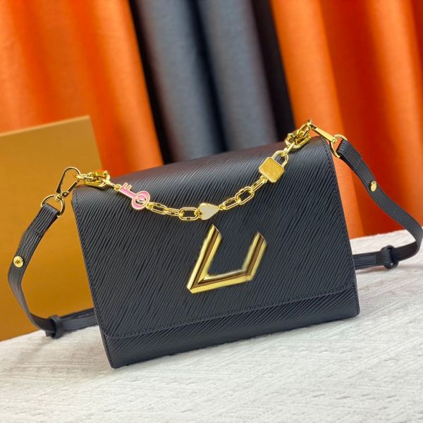 

twist leather shoulder bags designer women bags fashion handbag crossbody
