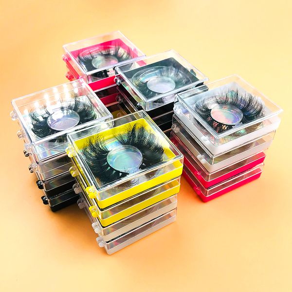 

10/15/20 pairs 25mm fluffy natural handmade mink lashes extension wholesale manga eyelashes boxes package makeup