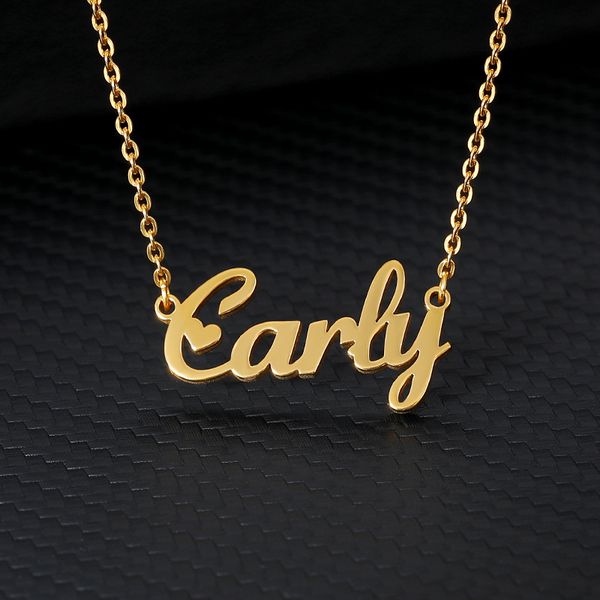 

pendant necklaces diy men's and women's names arabic names various custom names gold pendant suit women's gold pendant, Silver