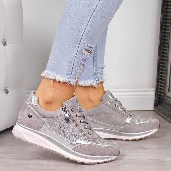 

dress shoes spring women sneaker 2022 casual wedge ladies flat shoes zipper lace up comfortable female vulcanized shoes outdoor single shoes, Black