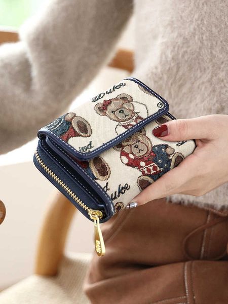 

wallets women's wallet female brief paragraph 2022 new fashion students small and pure and fresh ms. lovely small purse hand wallets g2, Red;black