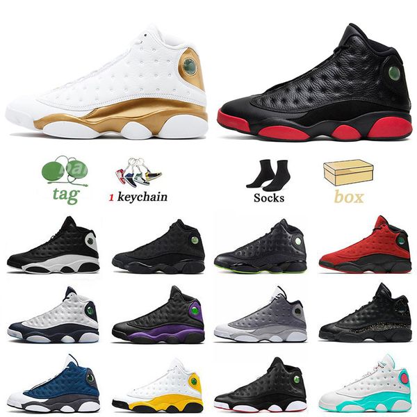 

13 13s men basketball shoes brave french blue black flint del sol university gold obsidian reverse he got game red flint lucky green wolf gr