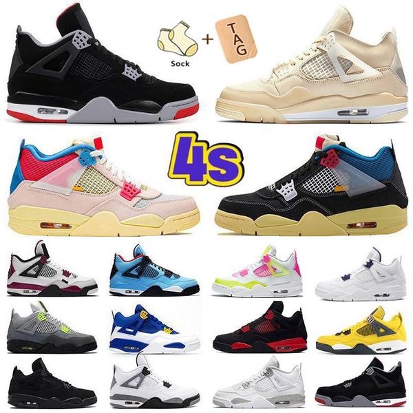 

2022 og university blue jumpman 4 4s mens basketball shoes white guava ice oreo sail noir metallic purple black cat bred shimmer cactus cly