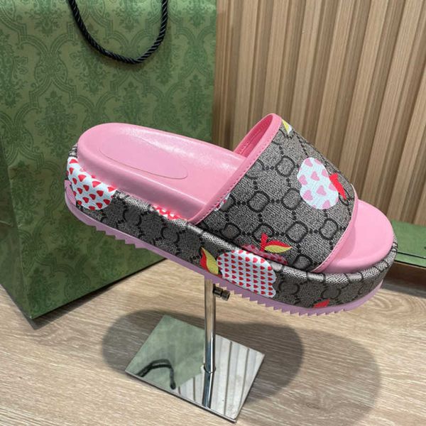 

designer womens g sandals women slide slippers flip flops luxury flat thick bottom embroidery printed multicolor rubber leather women dress, Black