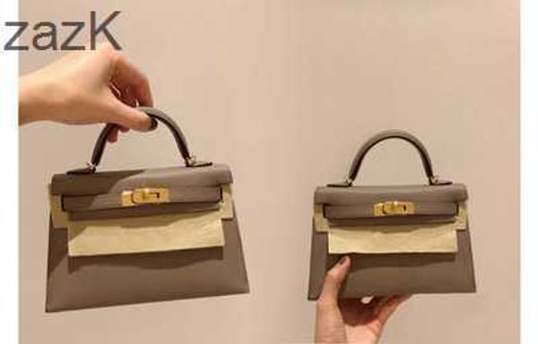 

2023 oblique shoulder herme bag cowhide kellies fashion span single designer women's leather second bags generation mini dpvz