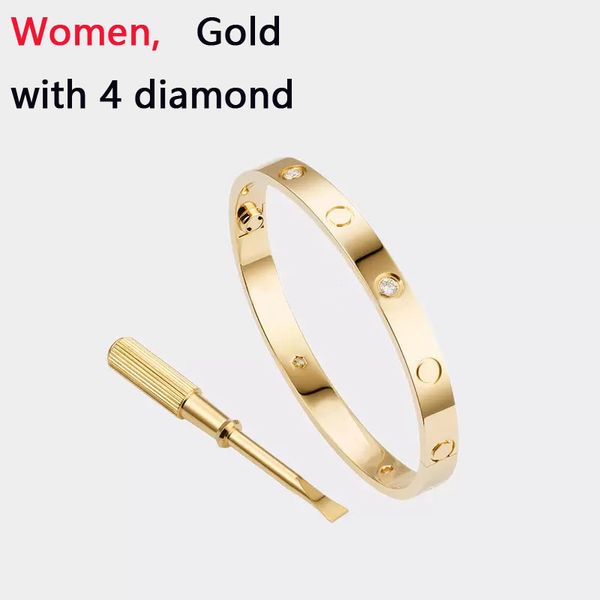 Femmes or avec diamant CZ