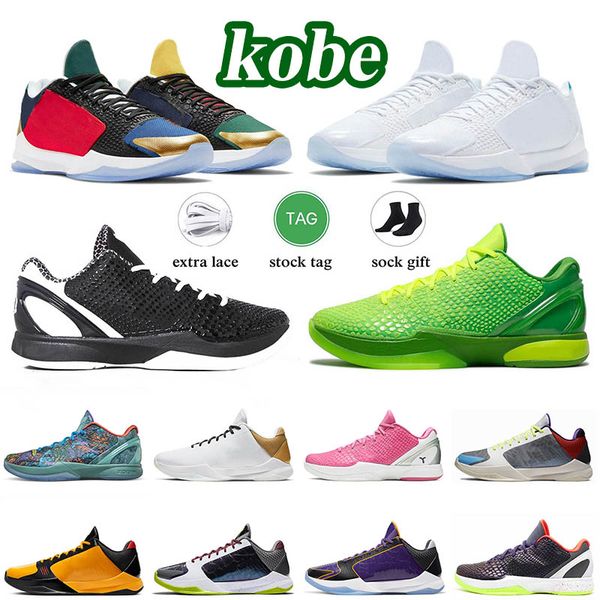 

mamba zoom 6 protro men basketball shoes grinch all-star del sol mambacita alternate bruce lee 5 rings lakers big stage womens trainers snea