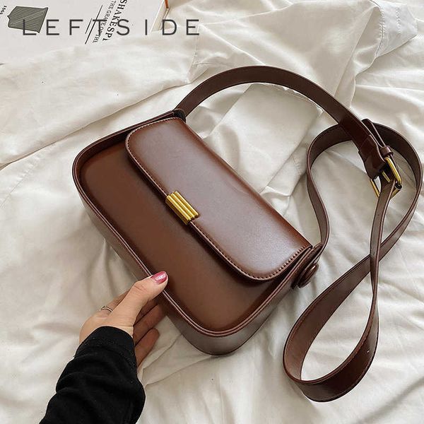 

solid color small pu leather shoulder crossbody bags for women 2023 fashion trendy simple luxury brand designer handbags