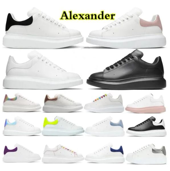 

designer chaussures de espadrilles woman shoe oversized sneakers womens casual shoes leather lace up fashion platform white black mens l