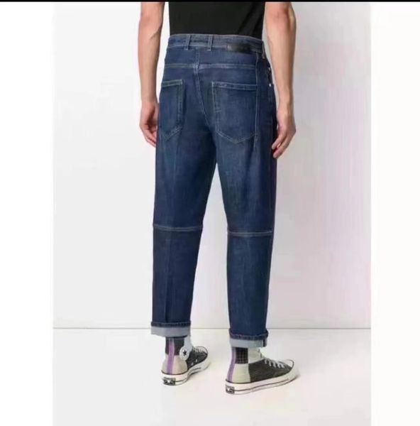 

2023 fall new mens distressed ripped skinny great designer jeans ~ us size 30-36 jeans ~ quality slim motorcycle moto biker causal denim pa, Blue