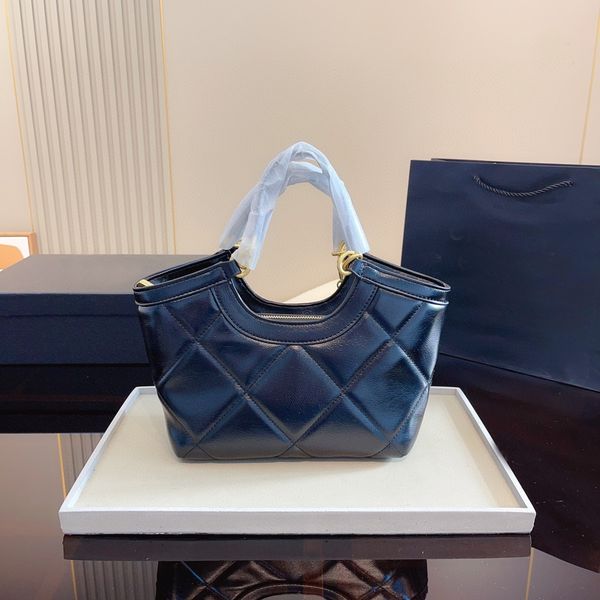 

luxury designer totes diamond lattice women bags double handle chain decoration lady purse