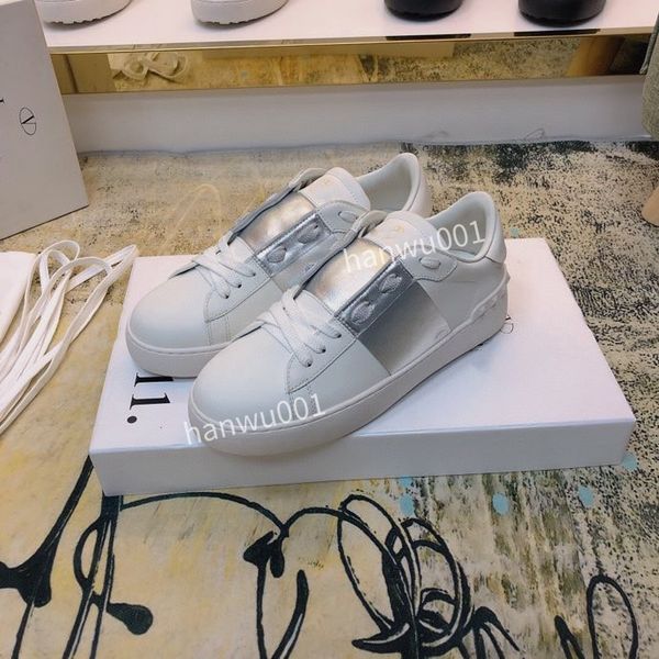 

2023 designer casual dress shoes men women calfskin shoes vintage suede sneakers trainer platform lace-up sneaker leisure shoe size35-45, Black