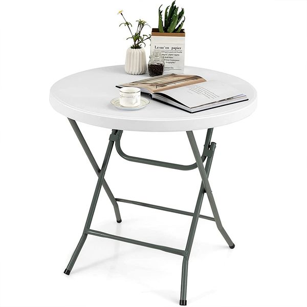 

sugift 32 round folding table white outwell furniture