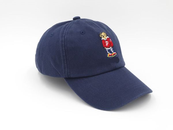 

2023 new arrival bone curved visor baseball cap women gorras snapback caps bear dad polo hats for men hip hop b15, Black;white