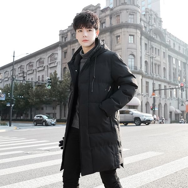 

men's jackets long winter coats down chaquetas hooded casual and male black warm parkas 8xl 230210, Black;brown