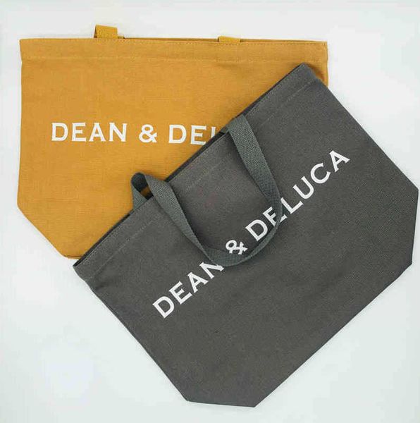 

dean deluca environmental protection shopping bag female letters printed hand-held bento totes 220824