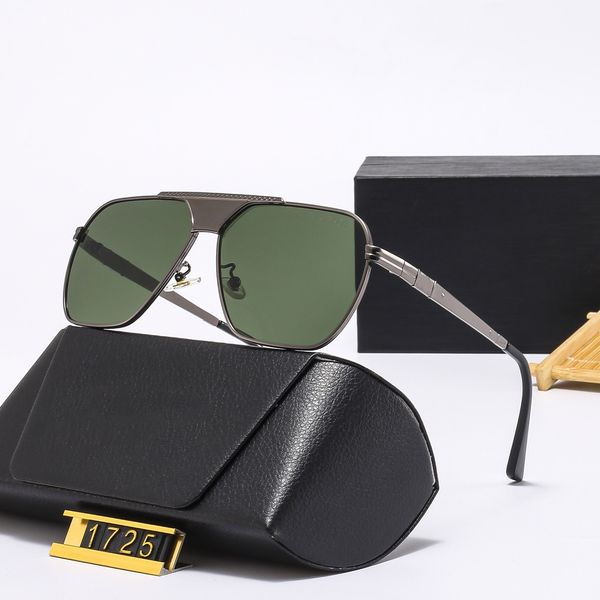 

2023 summer pilot sunglasses eyewear man woman fashion glasses retro gold metal frame design uv400 7 color optional womens come with package, White;black